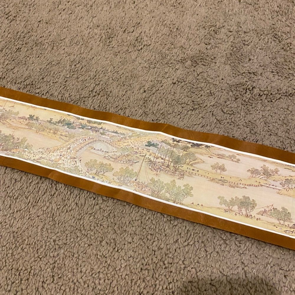 Elegant Brown Scroll With Intricate Design - image 6